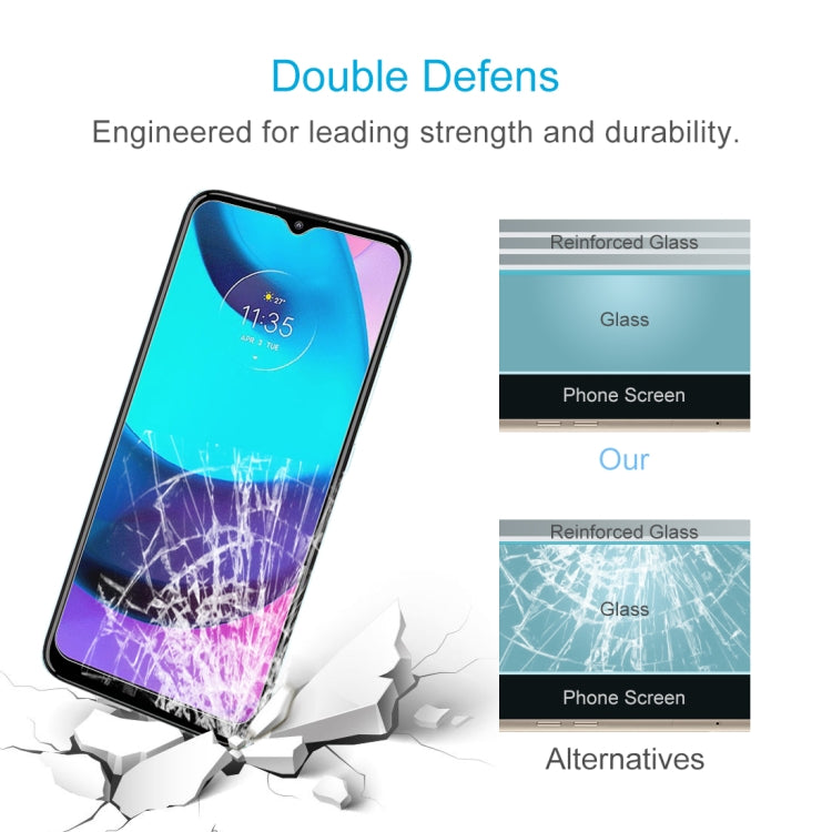 10 PCS 0.26mm 9H 2.5D Tempered Glass Film For Motorola Moto E20