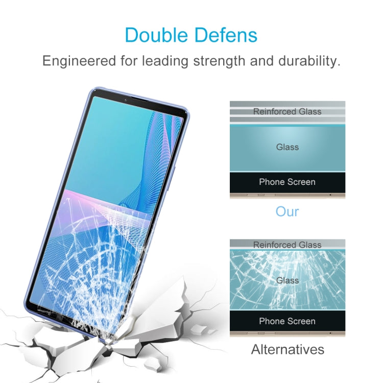 10 PCS 0.26mm 9H 2.5D Tempered Glass Film For Sony Xperia 10 III Lite