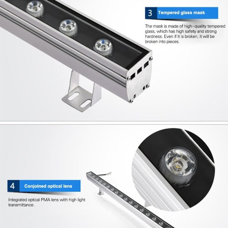 12W LED Embedded Buried Lamp IP65 Waterproof Rectangular Landscape Platform Stair Step Lamp