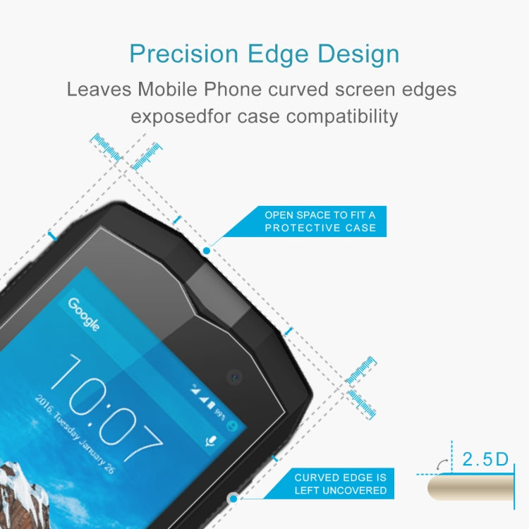 10 PCS 0.26mm 9H 2.5D Tempered Glass Film For Crosscall Trekker M1