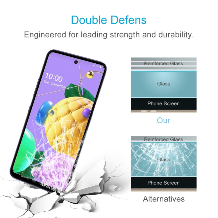 10 PCS 0.26mm 9H 2.5D Tempered Glass Film For LG K53