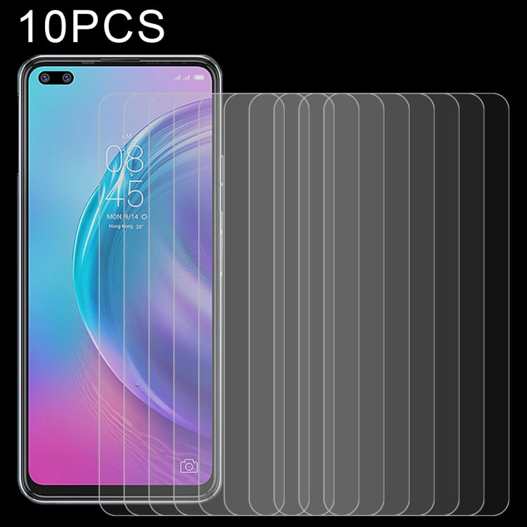 10 PCS 0.26mm 9H 2.5D Tempered Glass Film For Tecno Camon 16 Premier