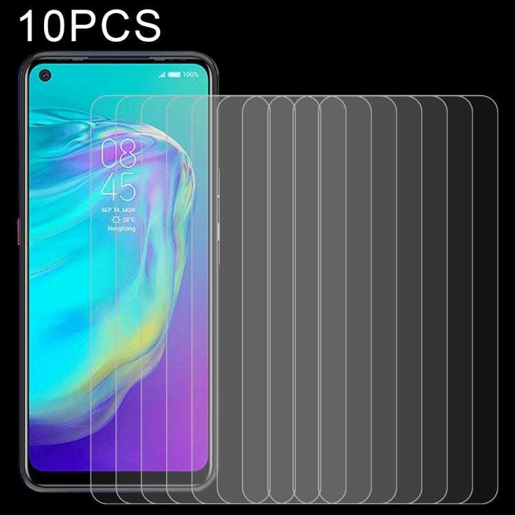 10 PCS 0.26mm 9H 2.5D Tempered Glass Film For Tecno Pova