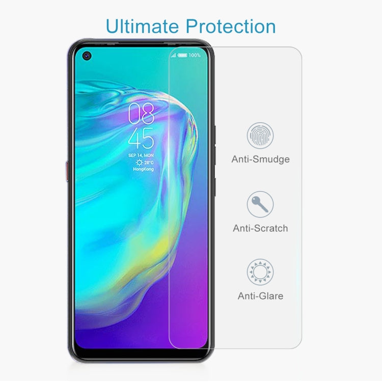 10 PCS 0.26mm 9H 2.5D Tempered Glass Film For Tecno Pova