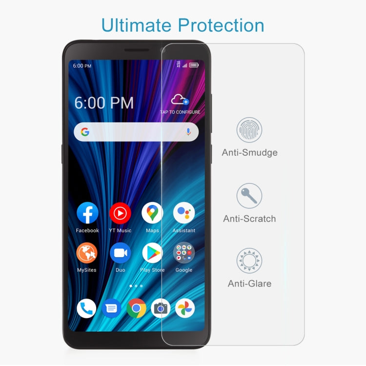 10 PCS 0.26mm 9H 2.5D Tempered Glass Film For TCL A3X