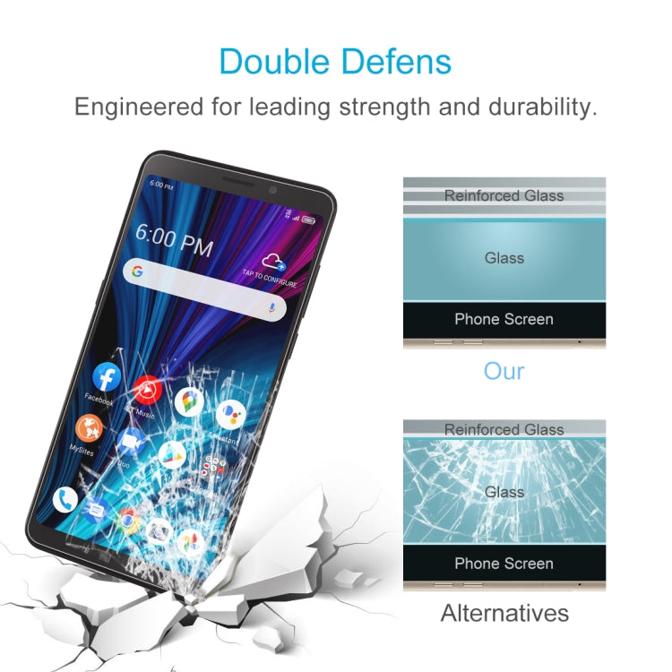 10 PCS 0.26mm 9H 2.5D Tempered Glass Film For TCL A3X