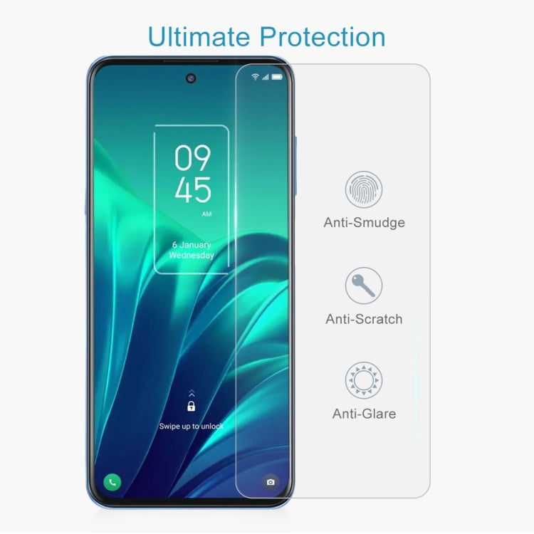 10 PCS 0.26mm 9H 2.5D Tempered Glass Film For TCL 20L