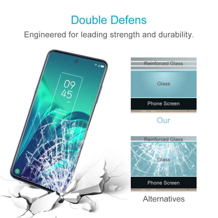 10 PCS 0.26mm 9H 2.5D Tempered Glass Film For TCL 20L
