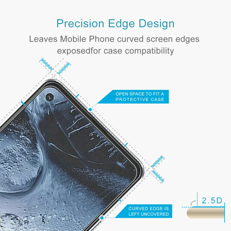10 PCS 0.26mm 9H 2.5D Tempered Glass Film For Nokia 7.3
