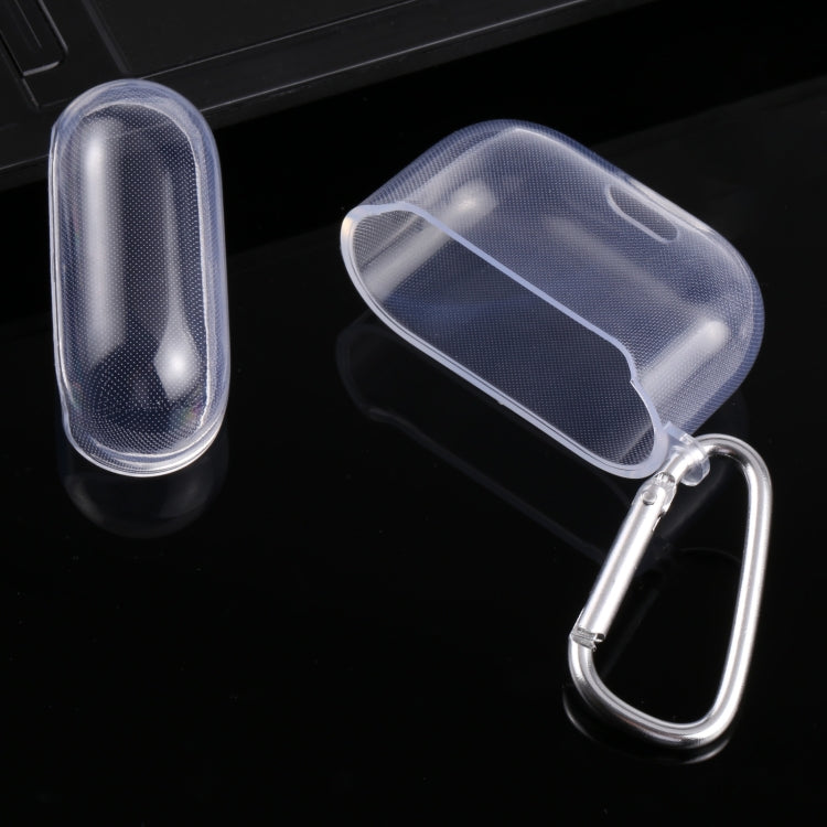 Split Transparent TPU Earphone Protective Case with Hook For AirPods 3