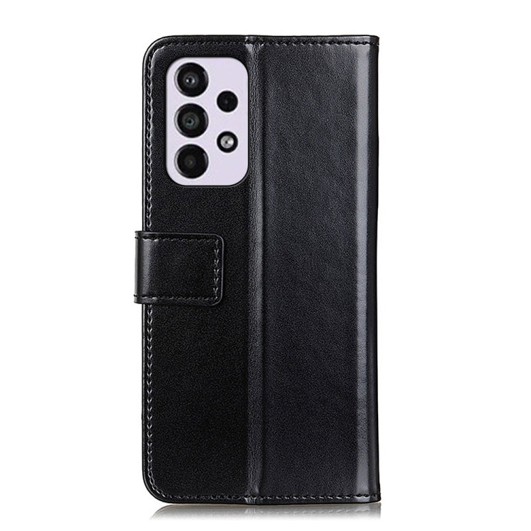 For Samsung Galaxy A33 5G 3-Color Pearl Texture Magnetic Buckle Leather Phone Case