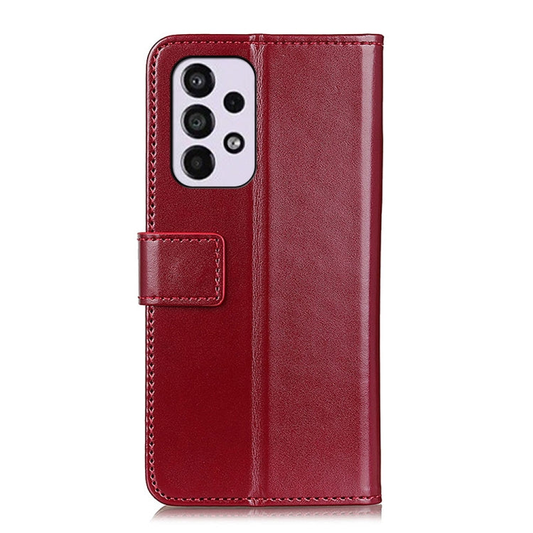 For Samsung Galaxy A33 5G 3-Color Pearl Texture Magnetic Buckle Leather Phone Case