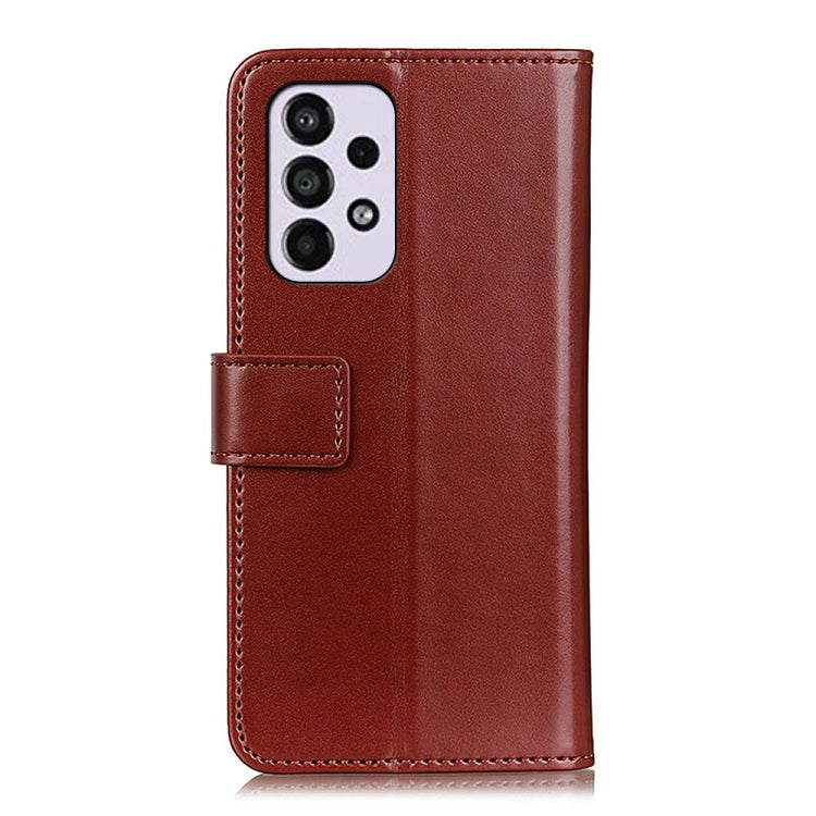 For Samsung Galaxy A33 5G 3-Color Pearl Texture Magnetic Buckle Leather Phone Case