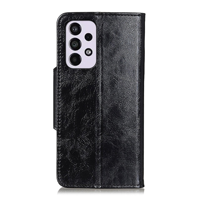 For Samsung Galaxy A33 5G Crazy Horse Texture Magnetic Buckle Leather Phone Case