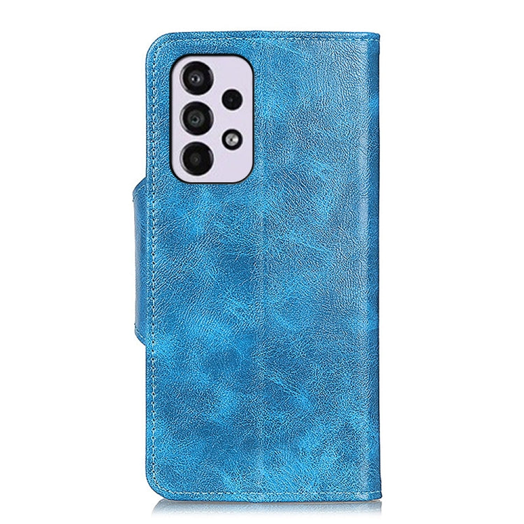 For Samsung Galaxy A33 5G Crazy Horse Texture Magnetic Buckle Leather Phone Case