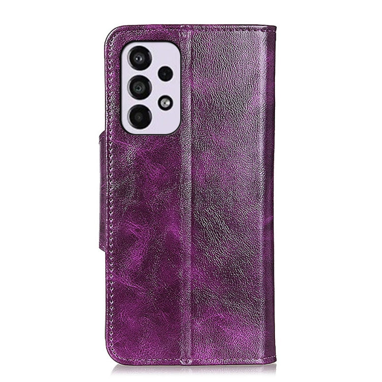 For Samsung Galaxy A33 5G Crazy Horse Texture Magnetic Buckle Leather Phone Case