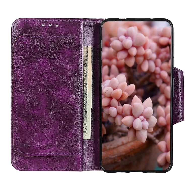 For Samsung Galaxy A33 5G Crazy Horse Texture Magnetic Buckle Leather Phone Case