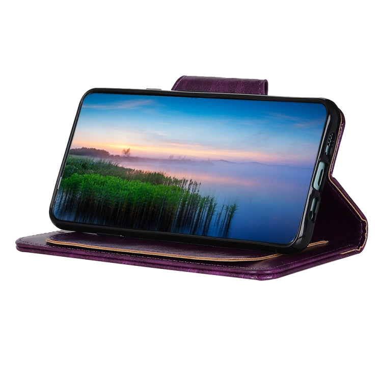 For Samsung Galaxy A33 5G Crazy Horse Texture Magnetic Buckle Leather Phone Case