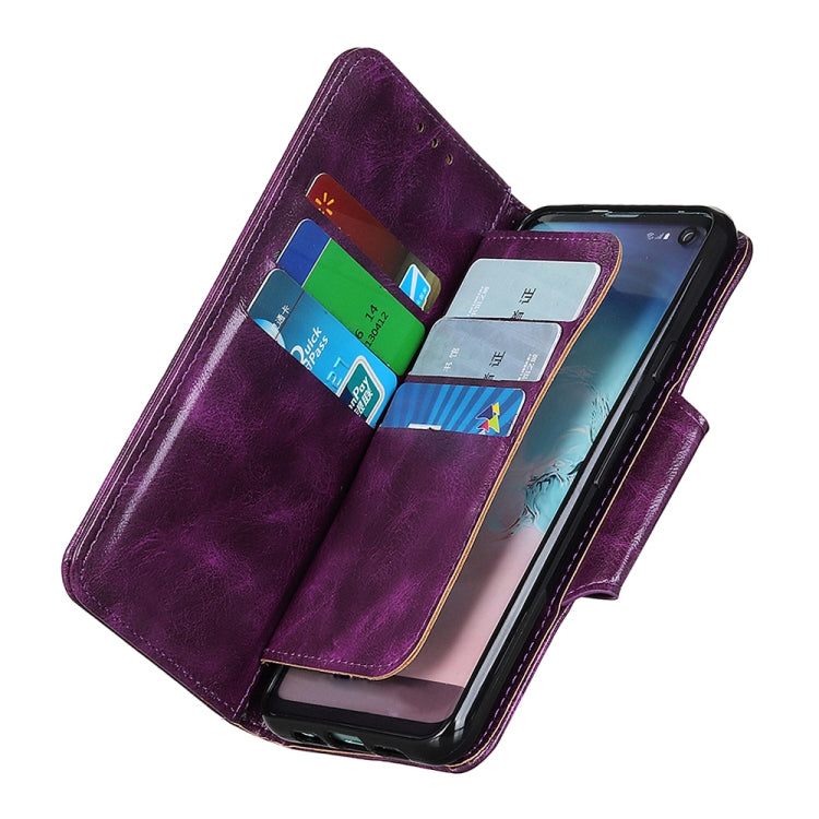 For Samsung Galaxy A33 5G Crazy Horse Texture Magnetic Buckle Leather Phone Case