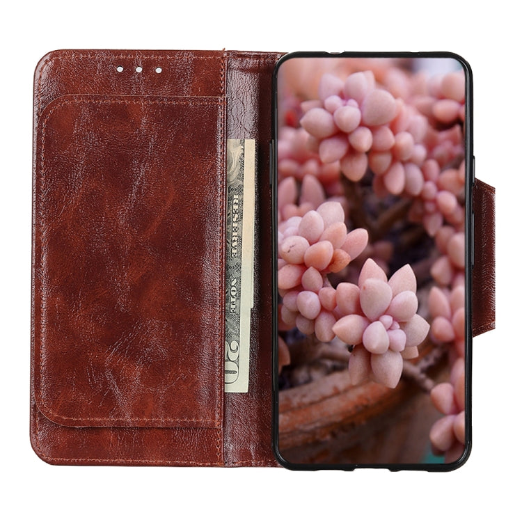 For Samsung Galaxy A33 5G Crazy Horse Texture Magnetic Buckle Leather Phone Case