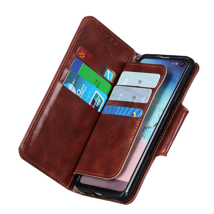 For Samsung Galaxy A33 5G Crazy Horse Texture Magnetic Buckle Leather Phone Case