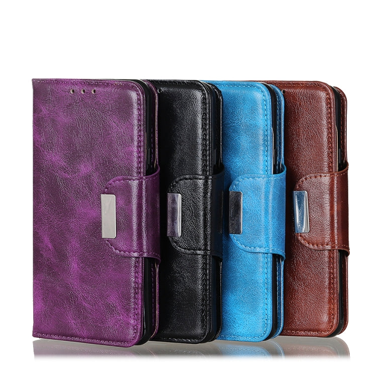 For Samsung Galaxy A33 5G Crazy Horse Texture Magnetic Buckle Leather Phone Case
