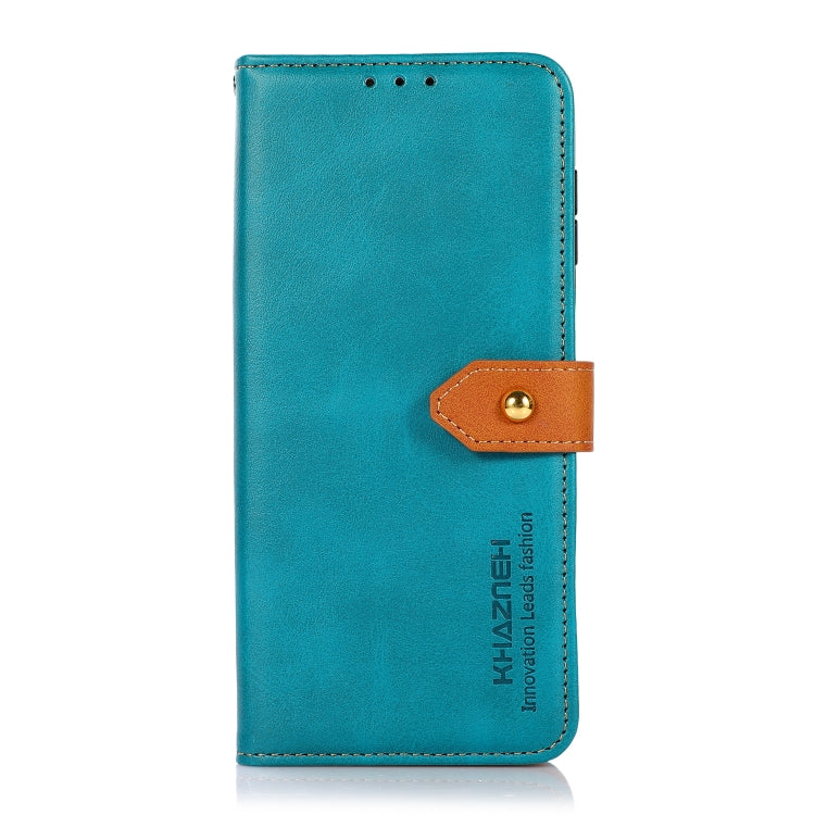 For Samsung Galaxy A33 5G KHAZNEH Dual-color Cowhide Texture Leather Phone Case