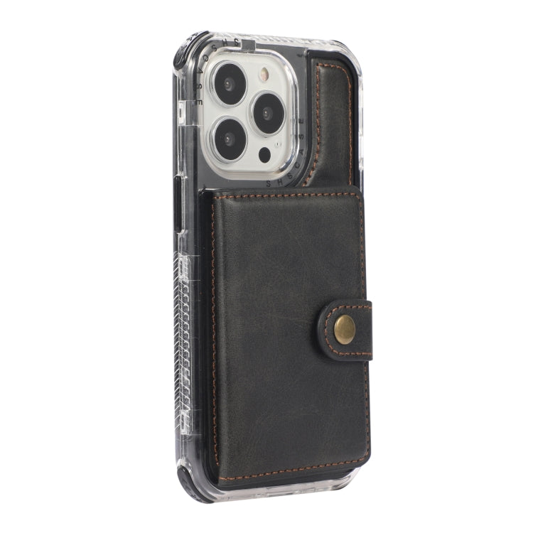 For iPhone 13 mini Wallet Card Shockproof Phone Case