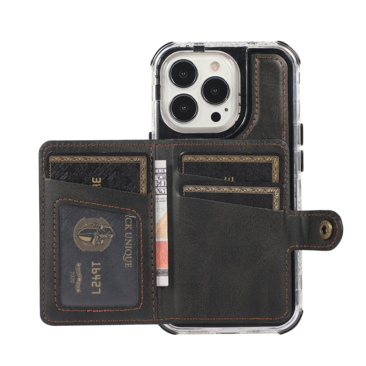 For iPhone 13 mini Wallet Card Shockproof Phone Case