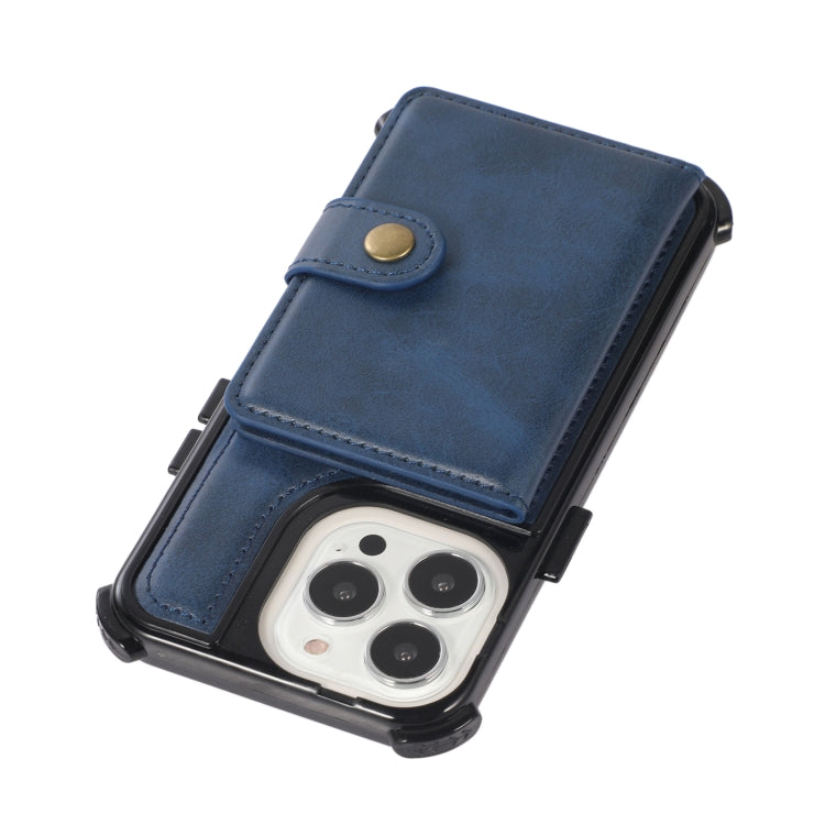 For iPhone 13 mini Wallet Card Shockproof Phone Case