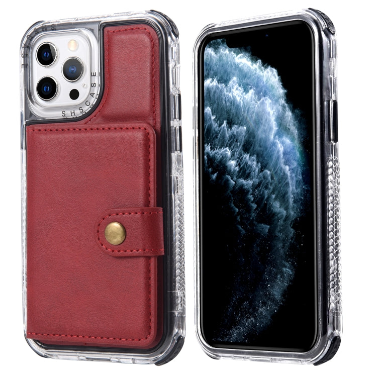 For iPhone 13 mini Wallet Card Shockproof Phone Case