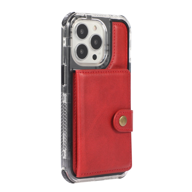 For iPhone 13 mini Wallet Card Shockproof Phone Case