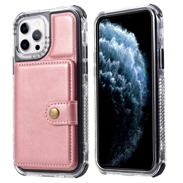 For iPhone 13 mini Wallet Card Shockproof Phone Case