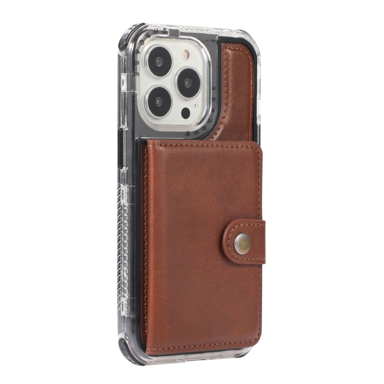 For iPhone 13 mini Wallet Card Shockproof Phone Case