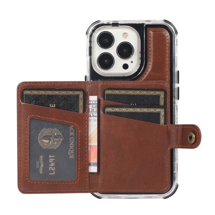 For iPhone 13 mini Wallet Card Shockproof Phone Case