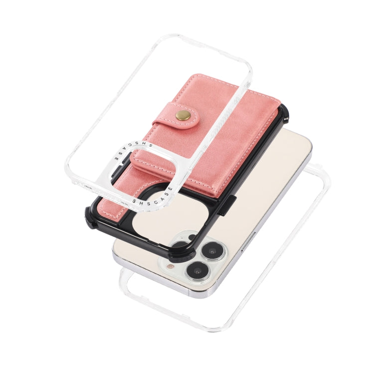 For iPhone 13 mini Wallet Card Shockproof Phone Case