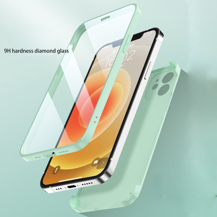 For iPhone 13 Pro Max 360 Full Coverage Glass Phone Case