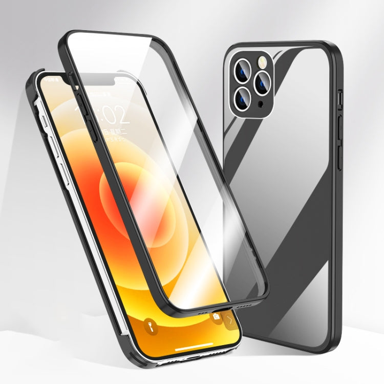 For iPhone 12 Pro 360 Full Coverage Glass Phone Case