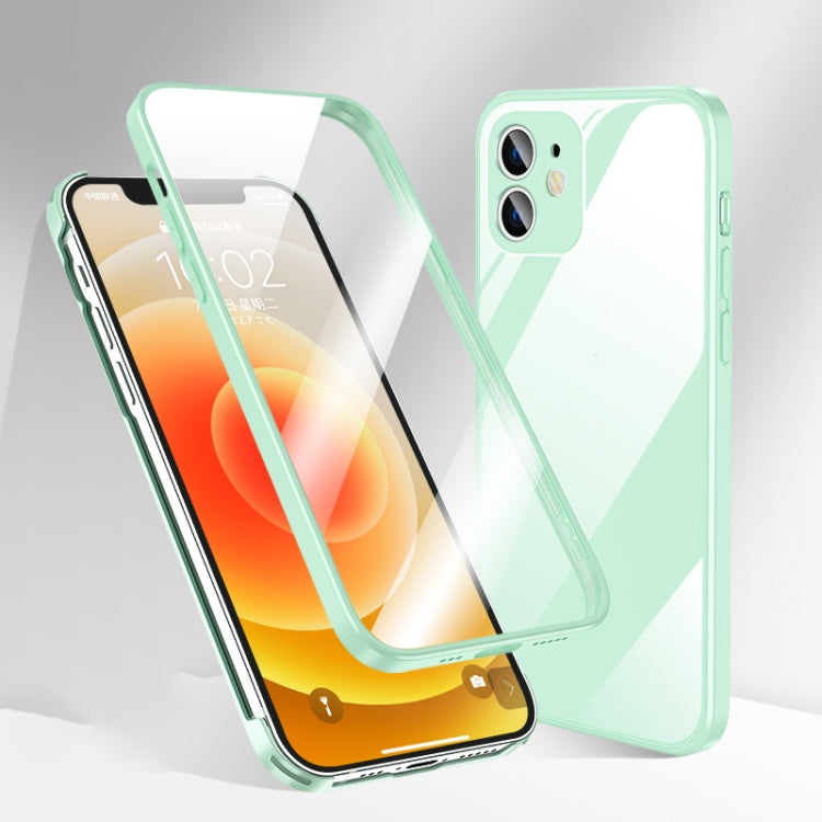 For iPhone 11 360 Full Coverage Glass Phone Case