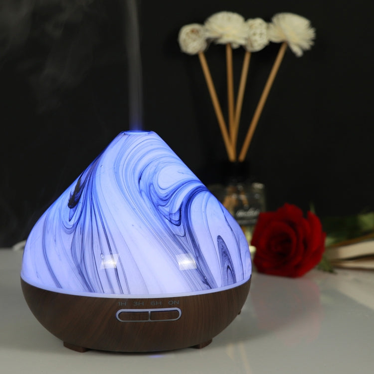 400ml Volcano Shape Humidifier Glass Aromatherapy Machine Automatic Alcohol Sprayer, Plug Specification:AU Plug