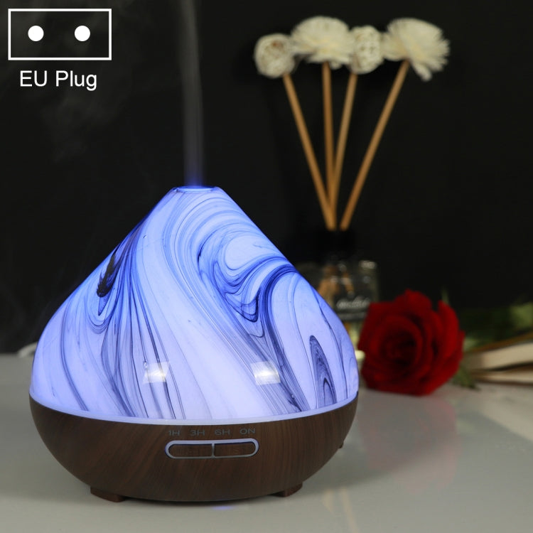 400ml Volcano Shape Humidifier Glass Aromatherapy Machine Automatic Alcohol Sprayer, Plug Specification:EU Plug
