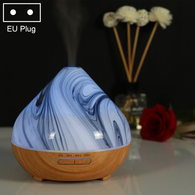400ml Volcano Shape Humidifier Glass Aromatherapy Machine Automatic Alcohol Sprayer, Plug Specification:EU Plug