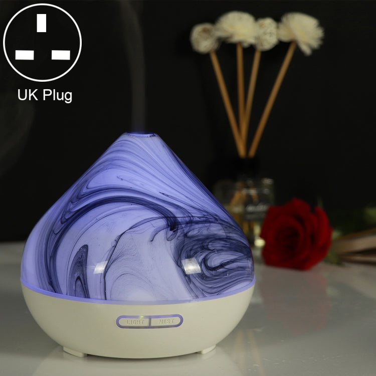 400ml Volcano Shape Humidifier Glass Aromatherapy Machine Automatic Alcohol Sprayer, Plug Specification:UK Plug