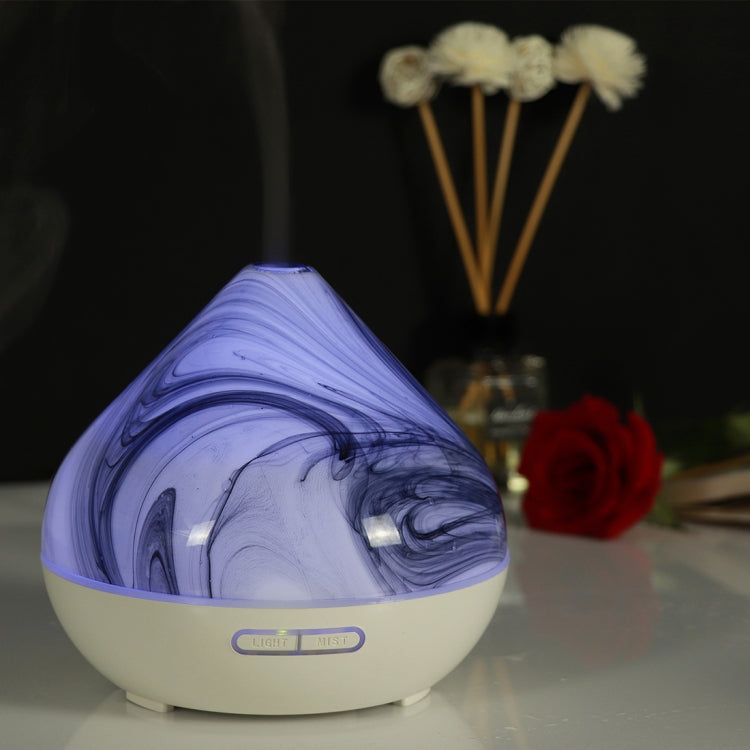 400ml Volcano Shape Humidifier Glass Aromatherapy Machine Automatic Alcohol Sprayer, Plug Specification:UK Plug