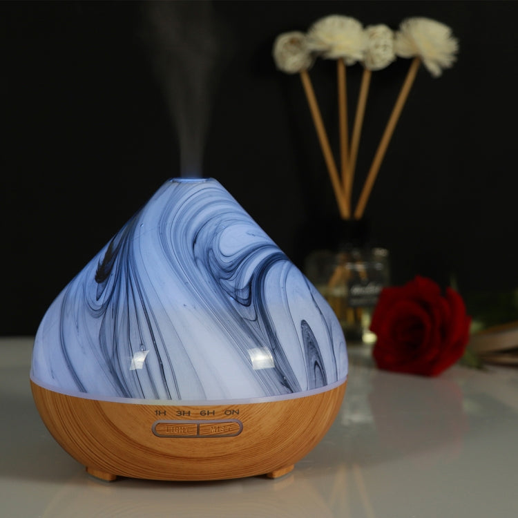 400ml Volcano Shape Humidifier Glass Aromatherapy Machine Automatic Alcohol Sprayer, Plug Specification:UK Plug