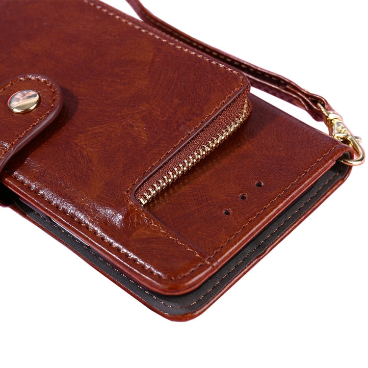 For Xiaomi Redmi Note 11 Pro Zipper Bag Horizontal Flip Leather Phone Case with Holder & Card Slots & Lanyard
