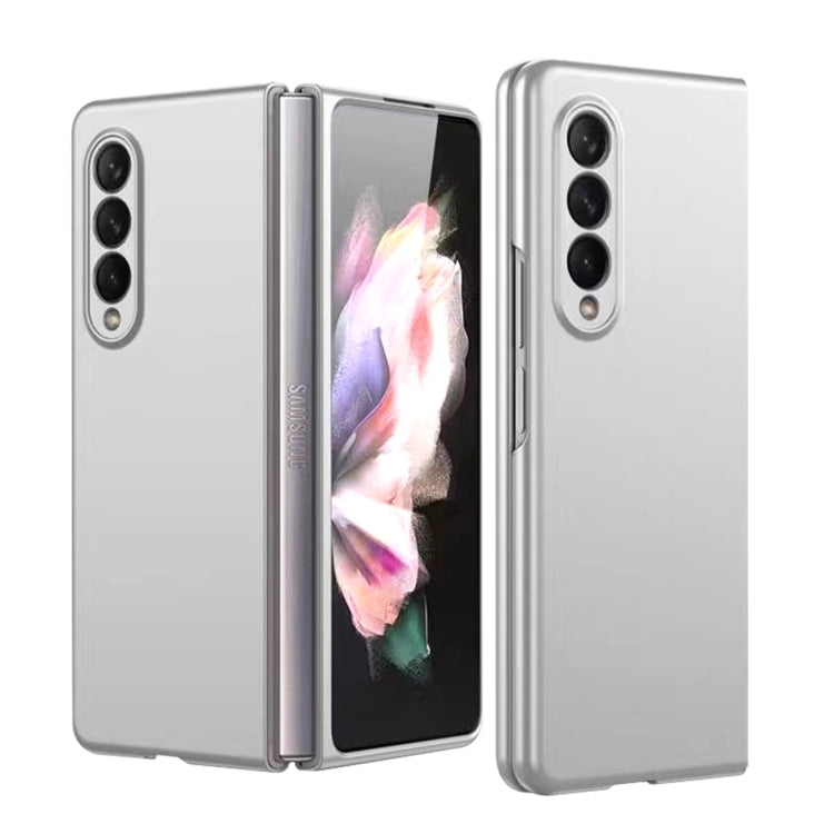 For Samsung Galaxy Z Fold3 5G Oil-sprayed Bare Metal Feel Ultra-thin Folding Phone Case