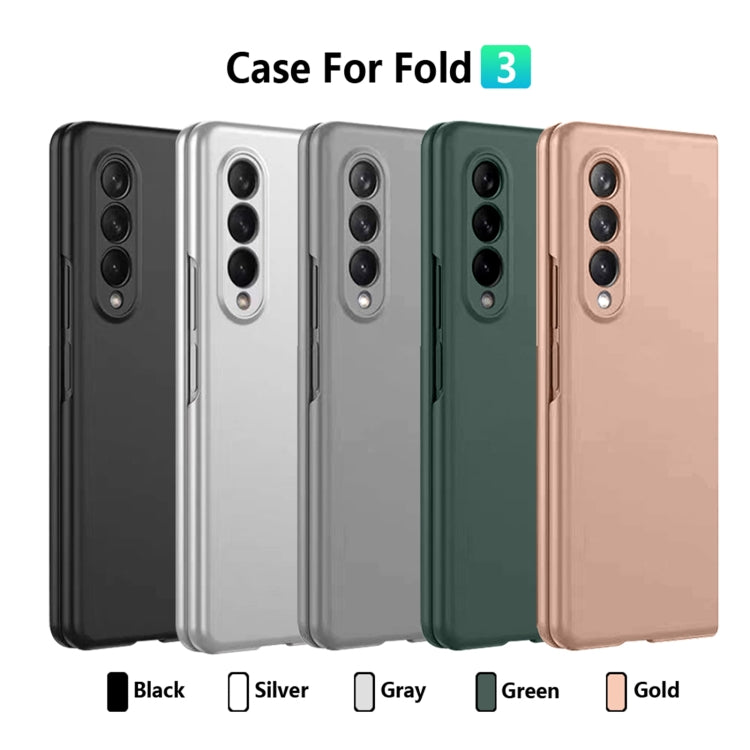 For Samsung Galaxy Z Fold3 5G Oil-sprayed Bare Metal Feel Ultra-thin Folding Phone Case