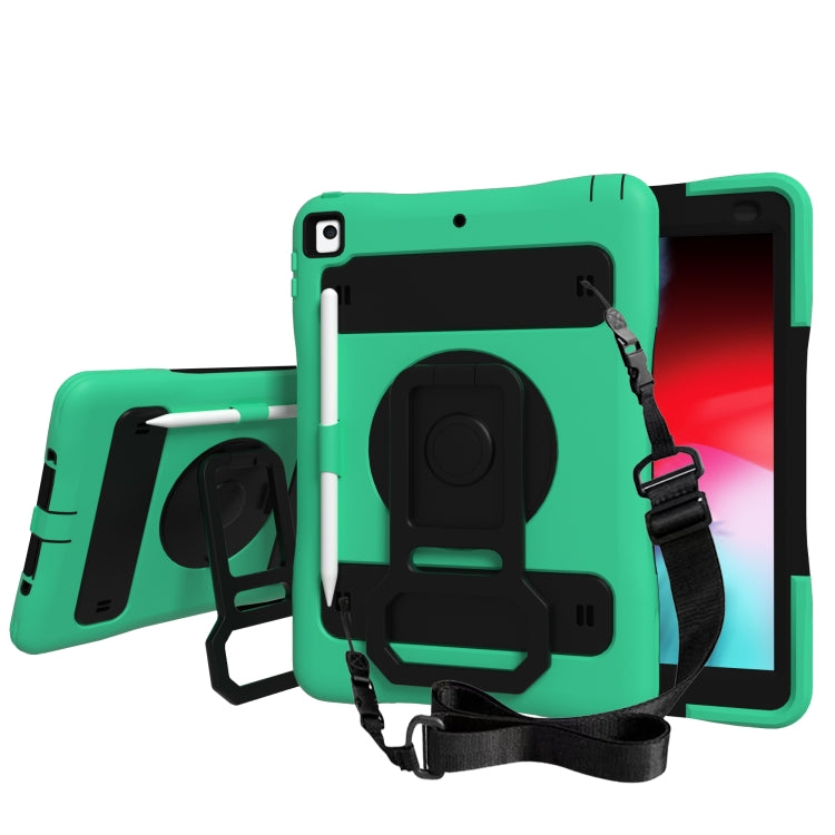 Silicone + PC Tablet Case with Lanyard & Pen slot & Holder For iPad 10.2 2021 / 2020 / 2019 & Air 3 / iPad Pro 10.5
