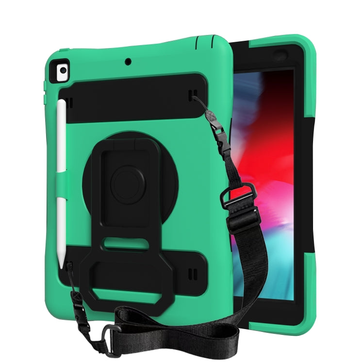 Silicone + PC Tablet Case with Lanyard & Pen slot & Holder For iPad 10.2 2021 / 2020 / 2019 & Air 3 / iPad Pro 10.5